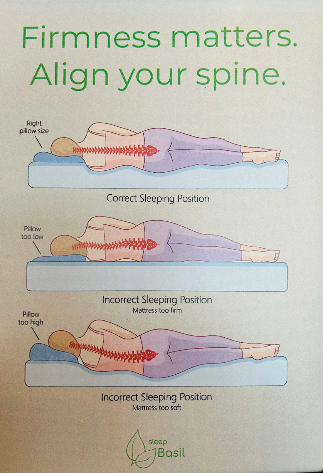 Best Mattress for Side Sleepers Correct Spine Alignment Sleep Basil Denver