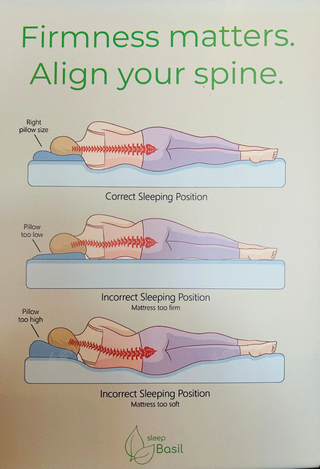 Best Mattress for Side Sleepers Correct Spine Alignment Sleep Basil Denver