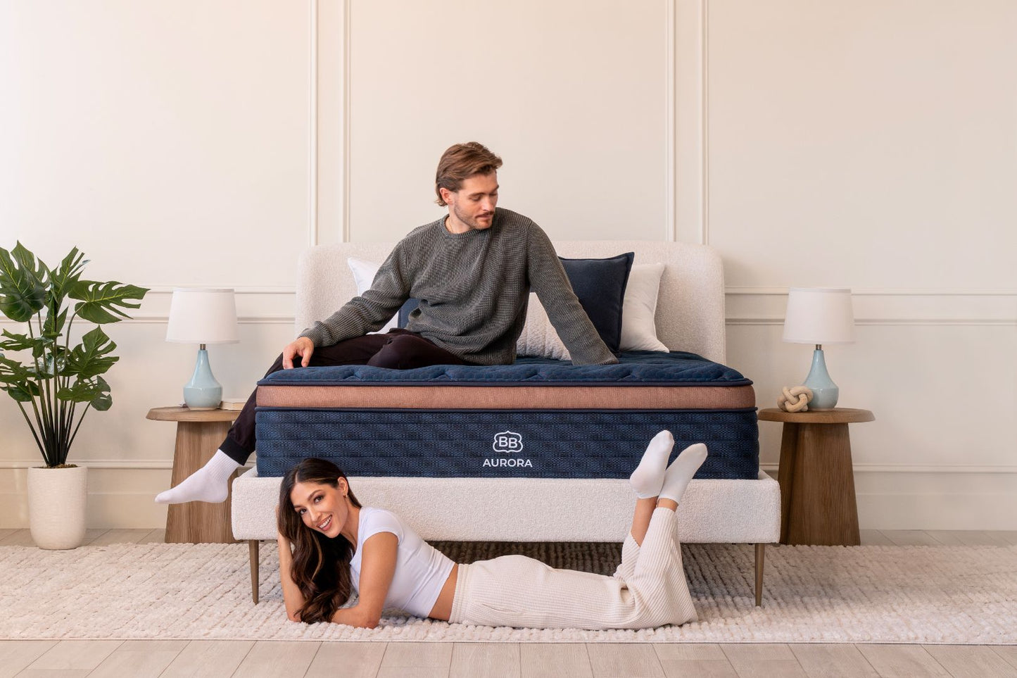 Aurora Luxe Soft Cooling Cloud Pillow Top by Brooklyn Bedding