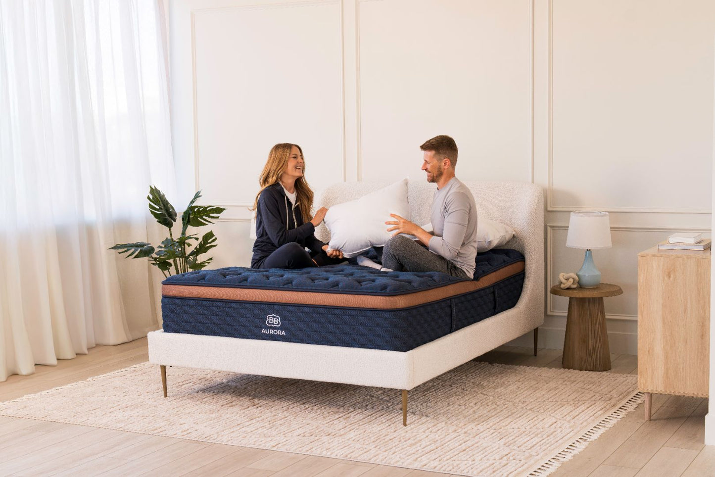 Aurora Luxe Firm Cooling Cloud Pillow Top by Brooklyn Bedding