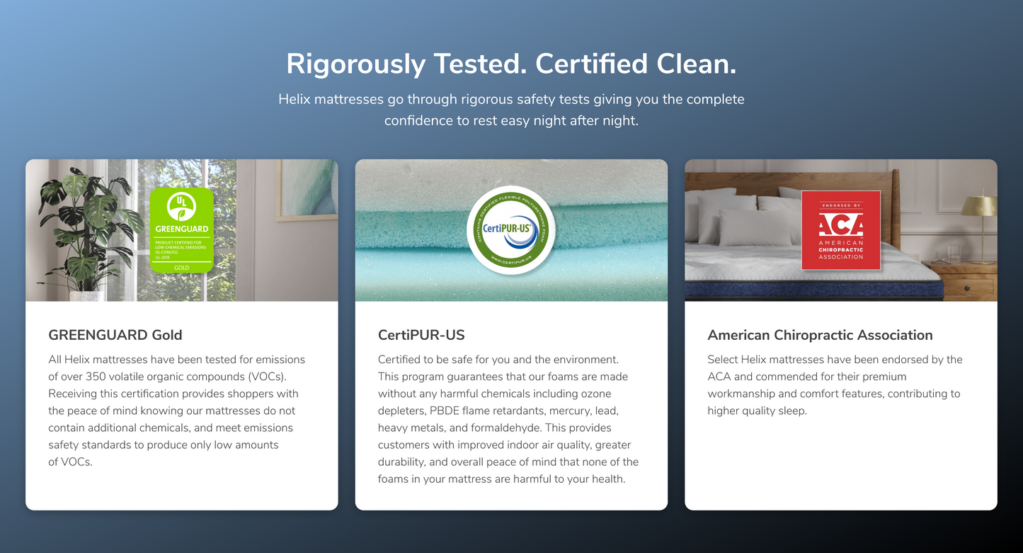 Helix Twilight Luxe Hybrid Mattress