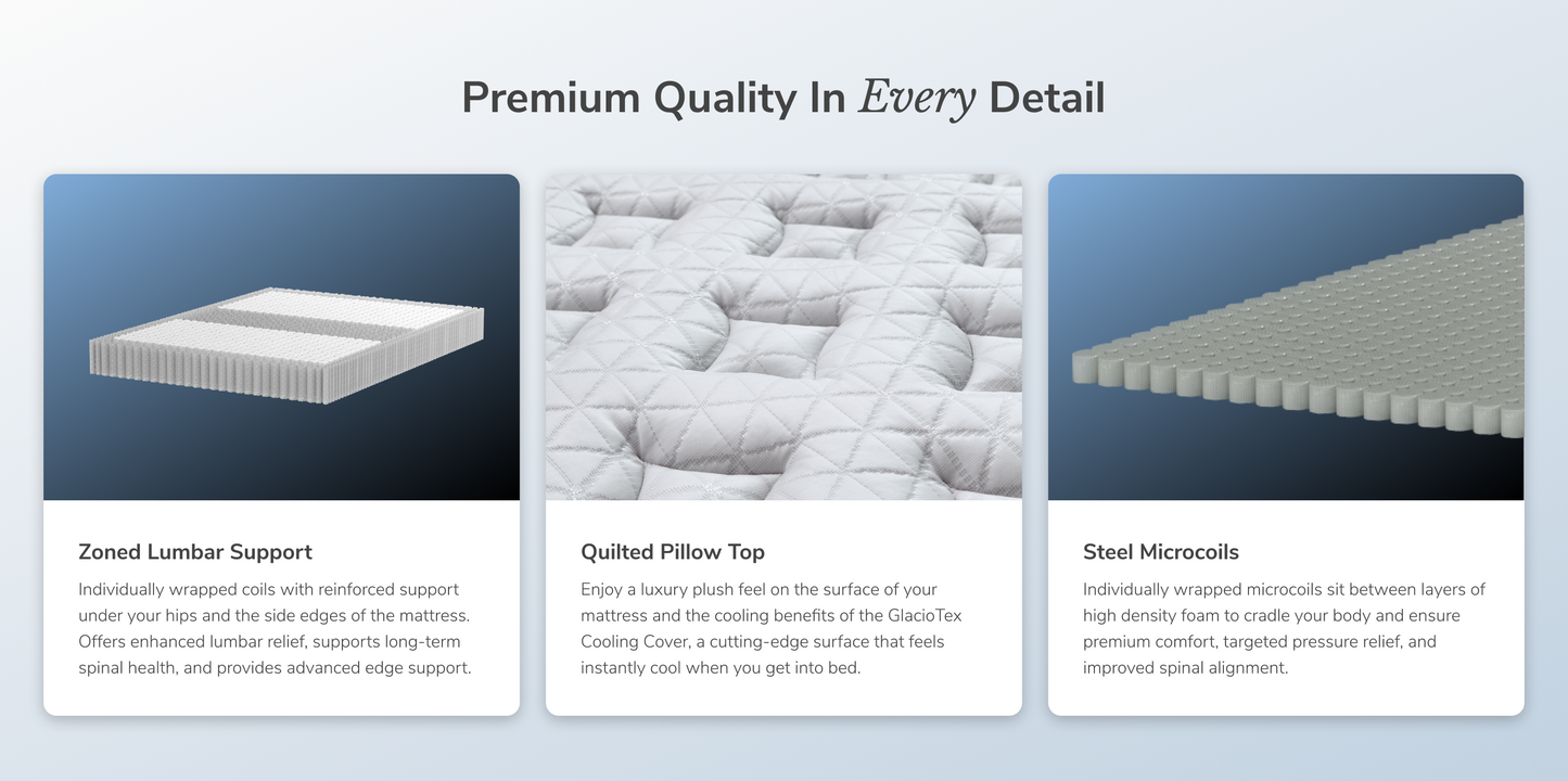 Helix Twilight Luxe Hybrid Mattress