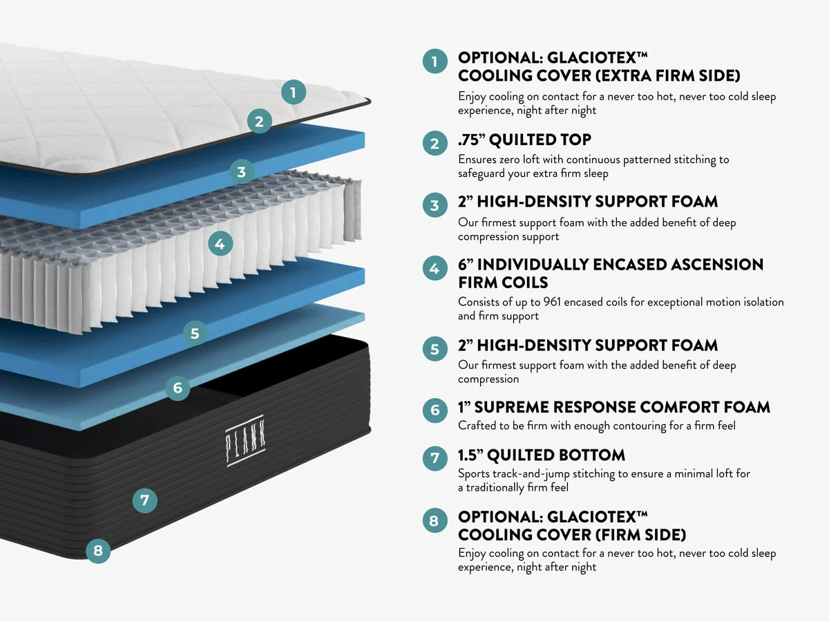 Plank Firm Luxe Hybrid Mattress by Brooklyn Bedding