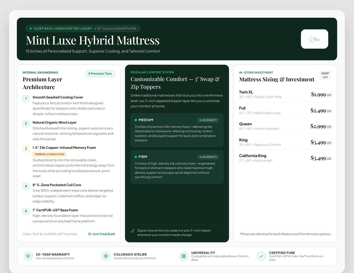 Mint Luxe Hybrid Mattress